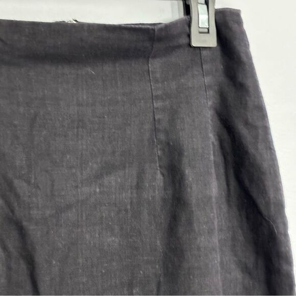 VTG Adolfo International | Women’s Black Linen Pencil Skirt Knee-Length Workwear - Picture 4 of 15